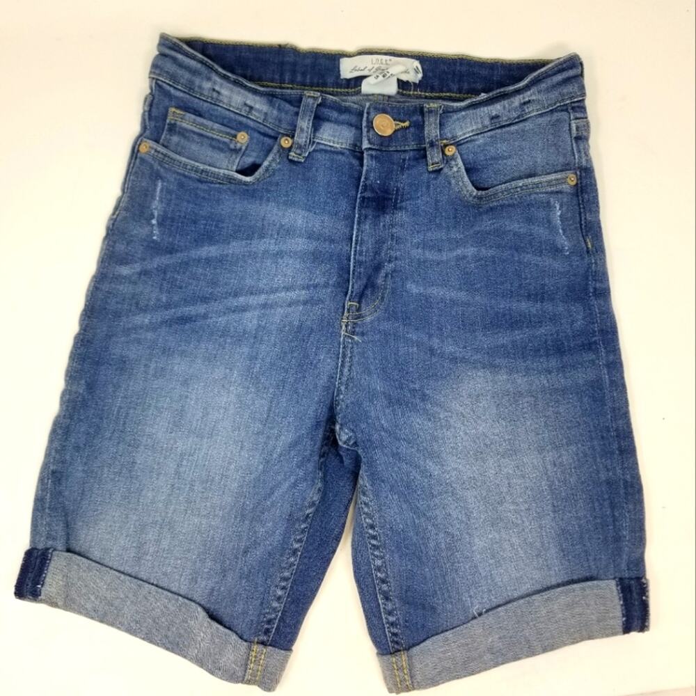 Logg Denim Shorts Long Bermuda Shorts Size 4 - 6